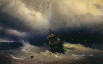 sea boat Romantic Ivan Aivazovsky Russian Oil Paintings